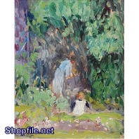 TSD3526 - Tranh sơn dầu hoa văn đơn giản